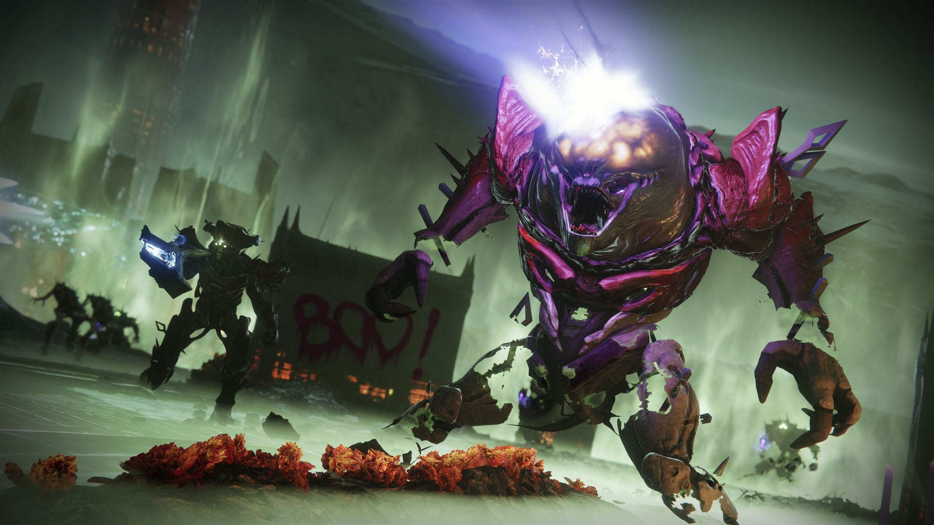 An Ogre blasts Guardians in Destiny 2