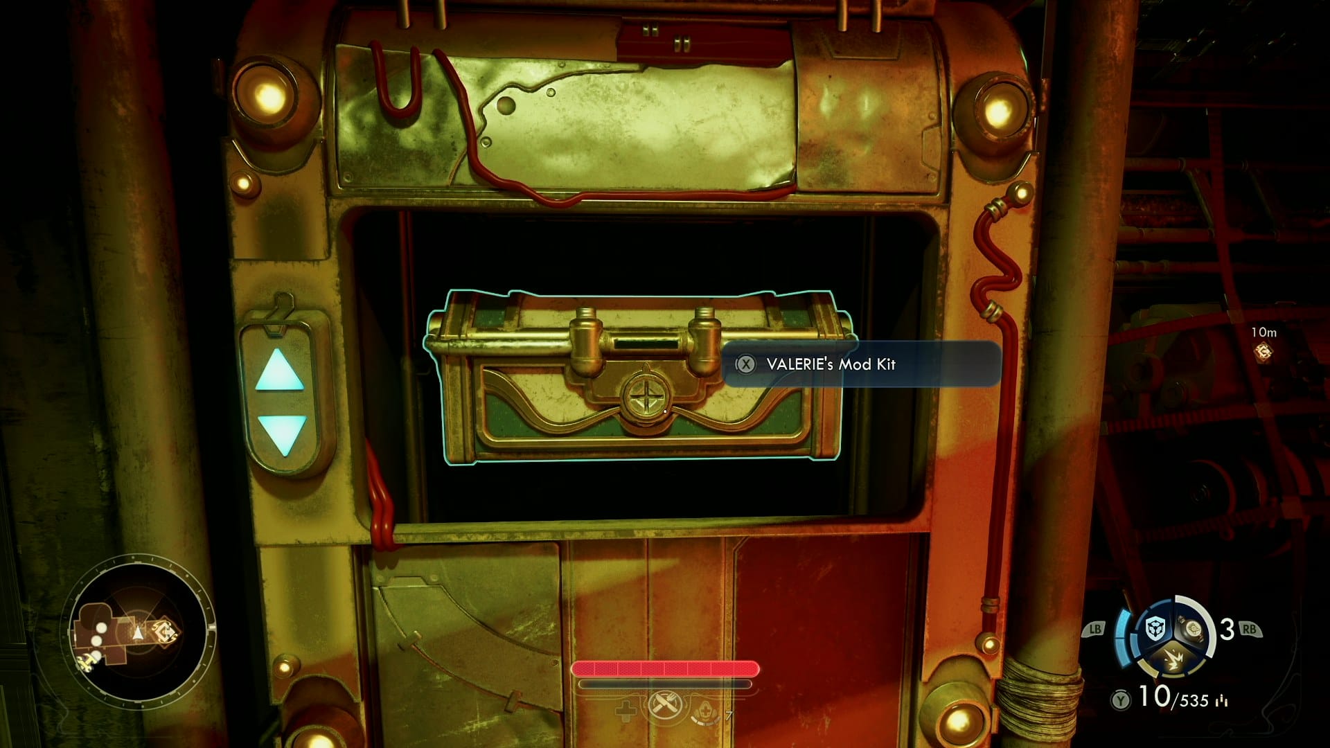 The lockbox dispenser on The Incognito in Outer Worlds 2