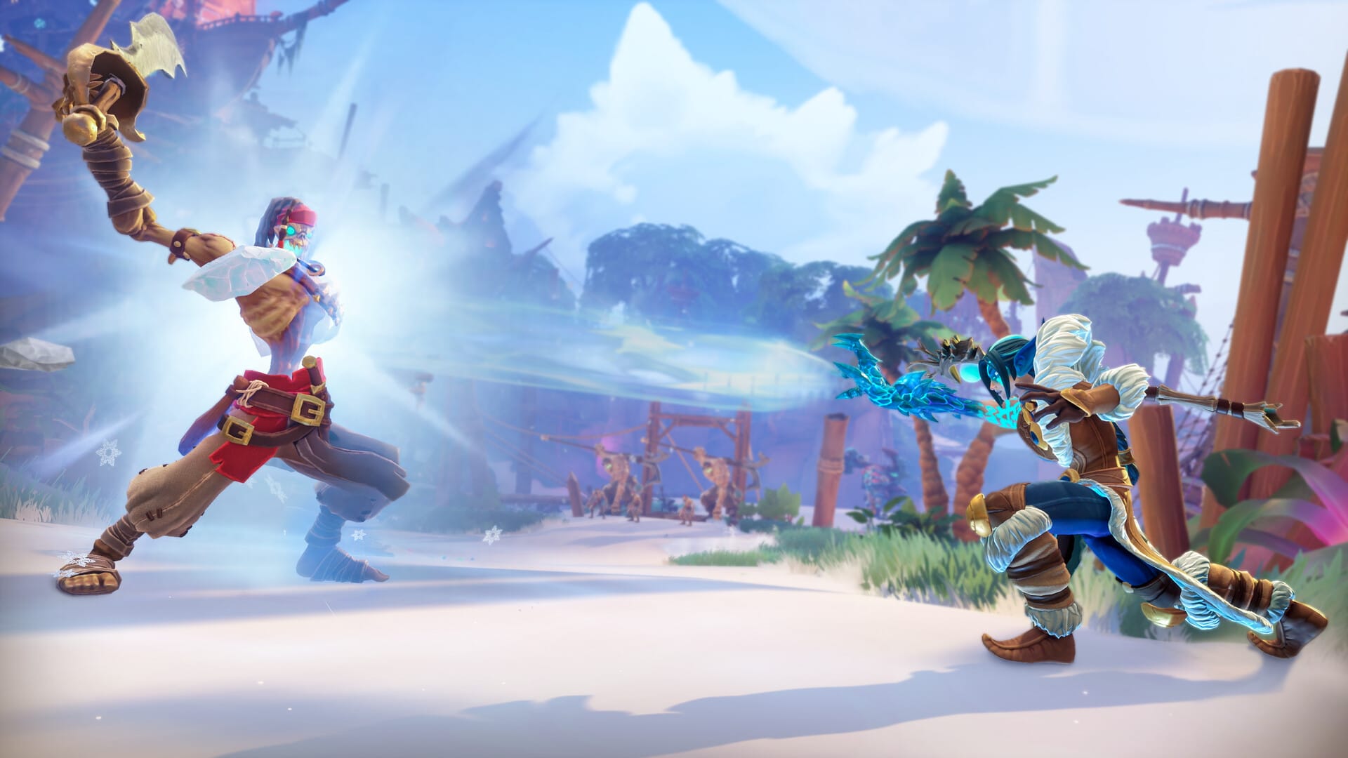 Rime the ice mage freezes an undead pirate