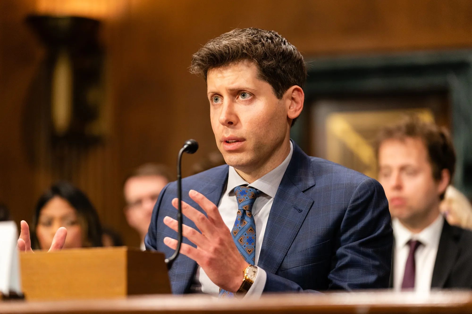 Sam Altman testifying in Congress