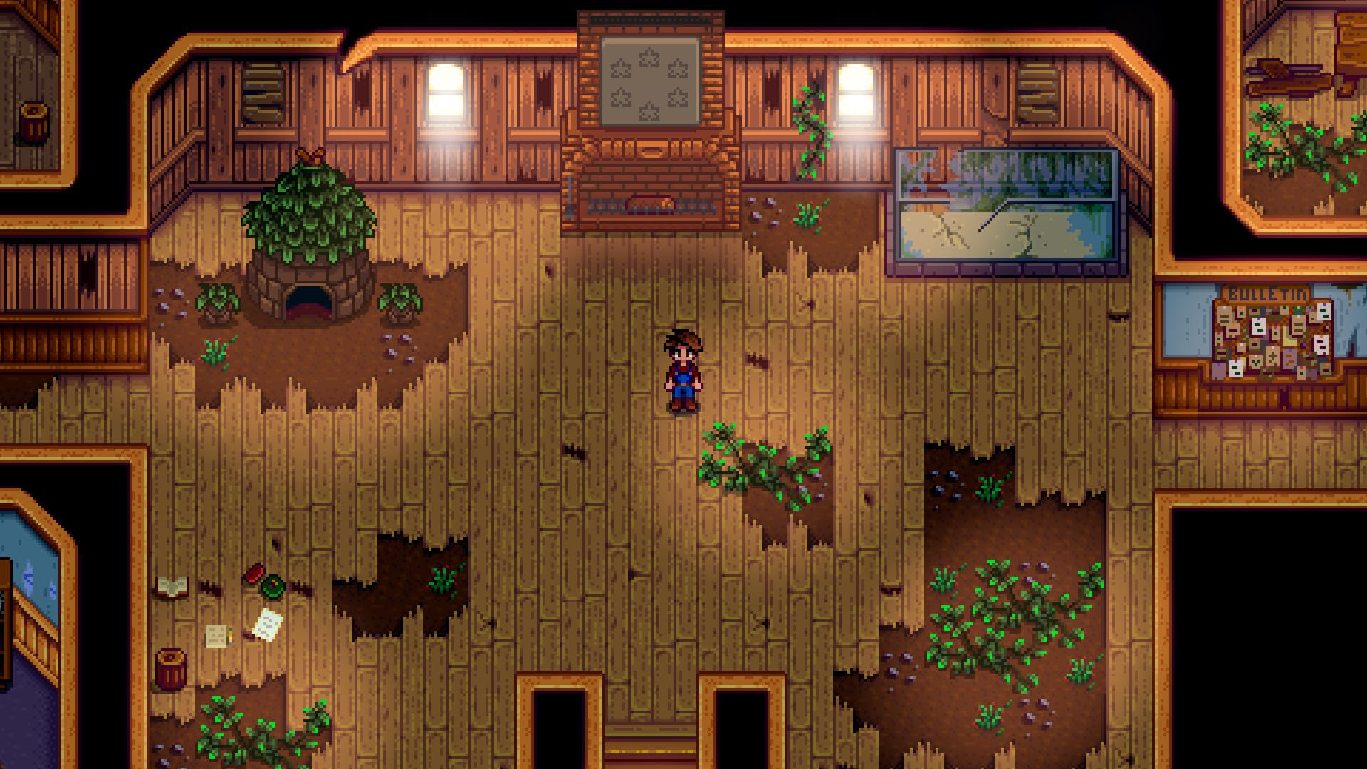 A farmer in the community center