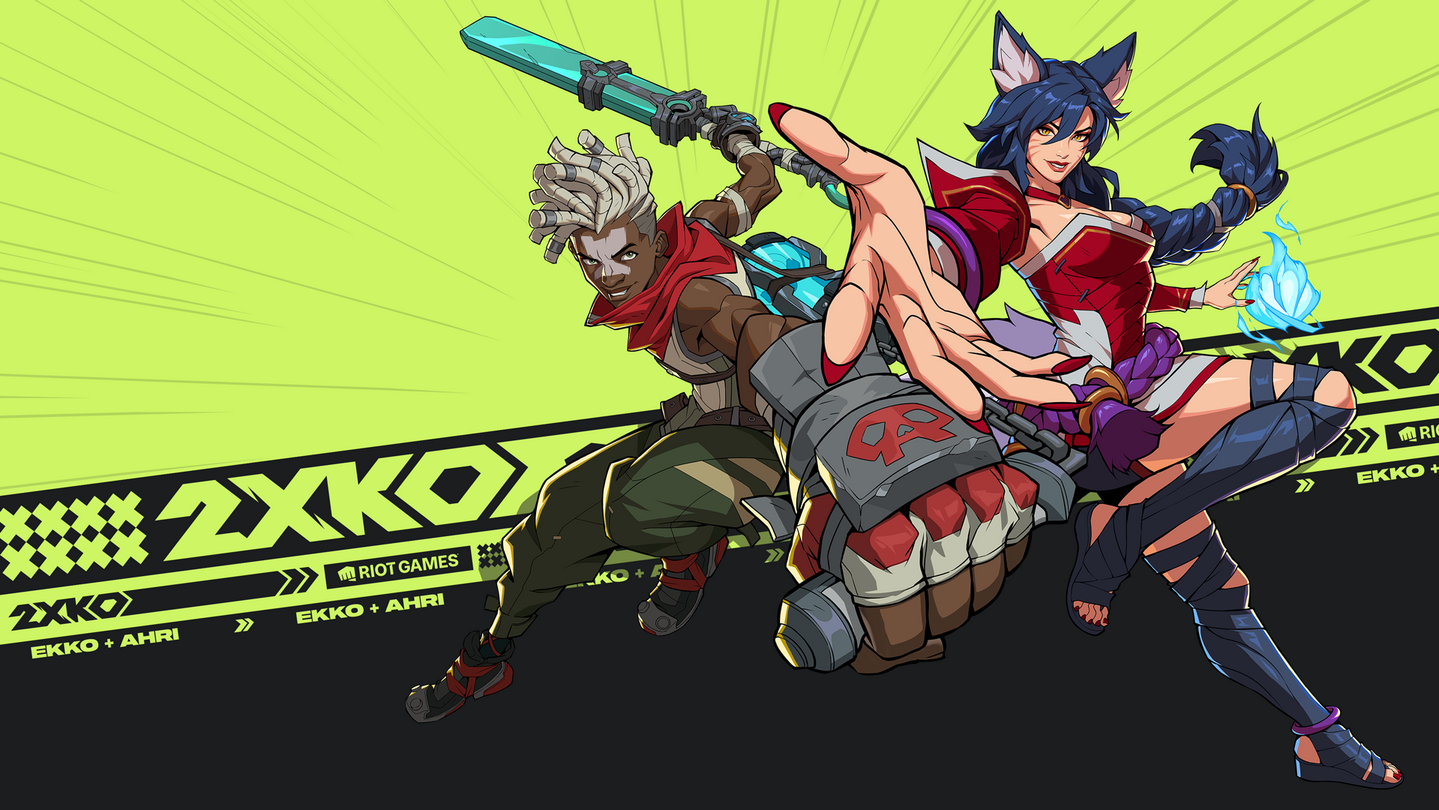 Ekko and Ahri in 2XKO