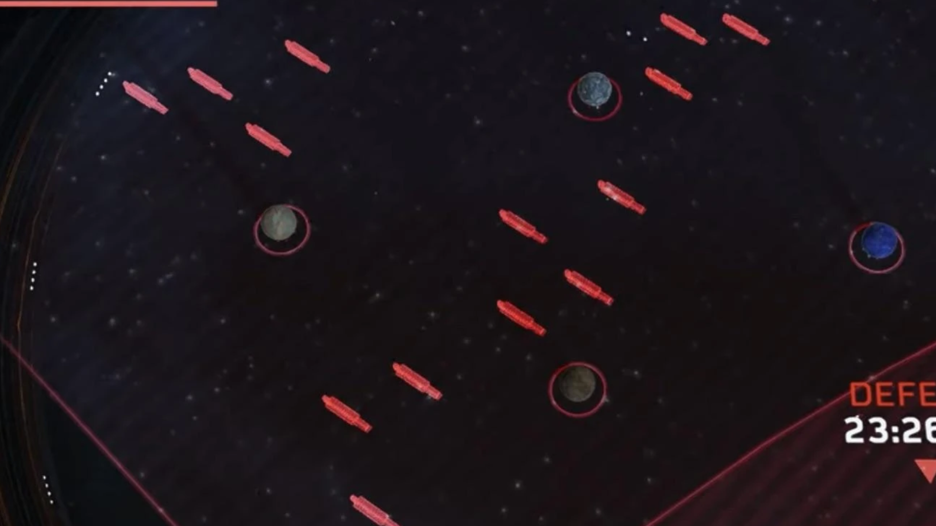An image of the Reclamation on the Galactic Map, showing an armada of Automaton ships.