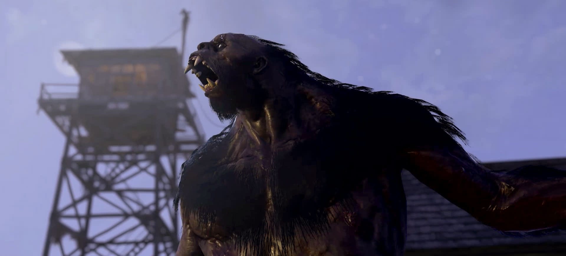 Bigfoot roars before being assassinated by a bunch of players in Fallout 76.