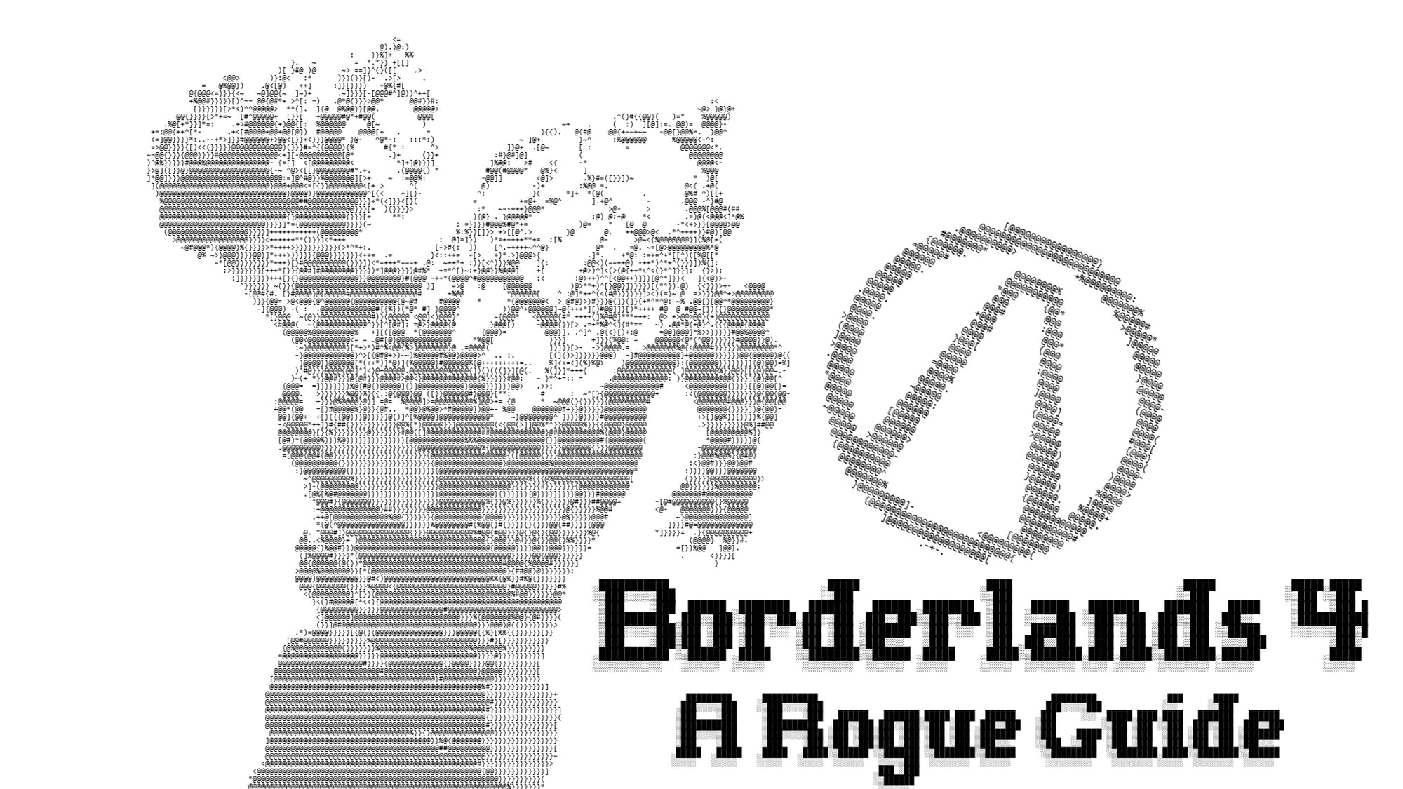 The main art for Borderlands 4 in an ASCII format