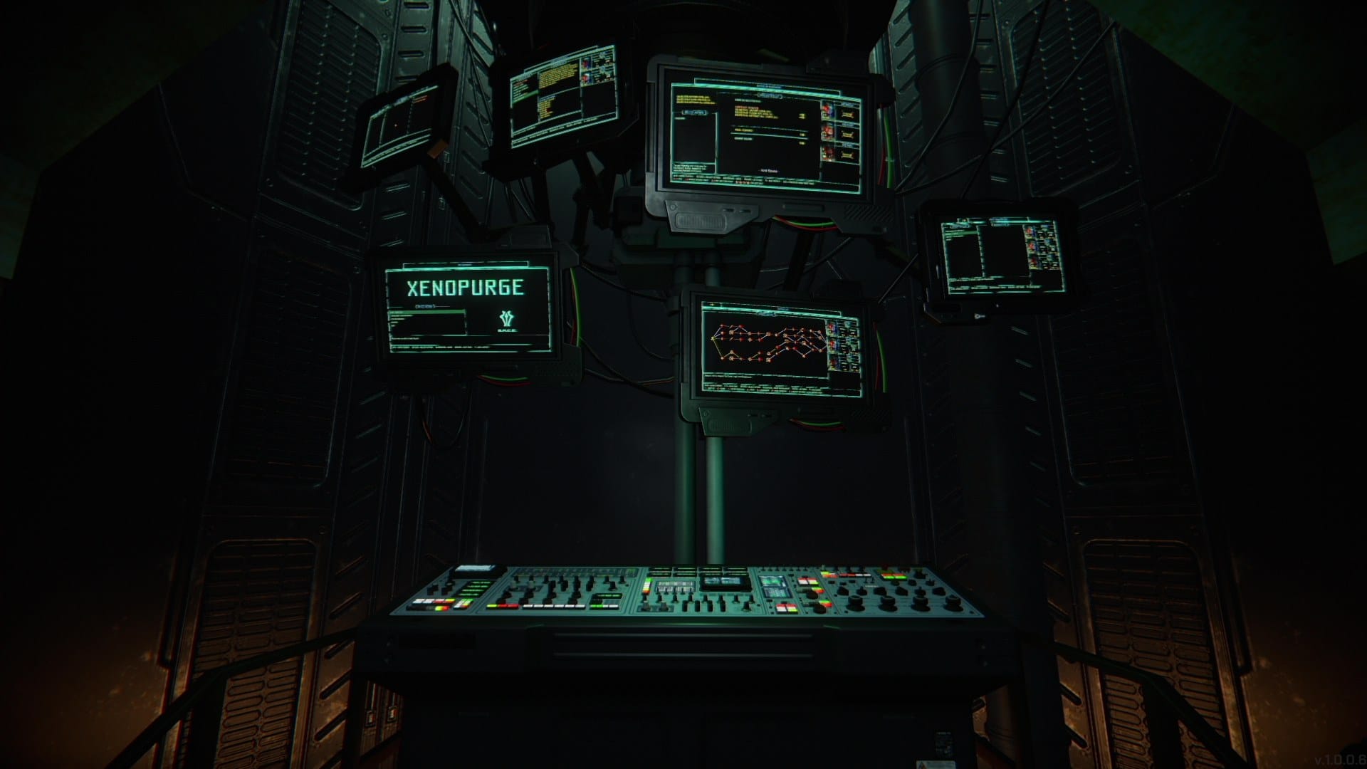 Your operator station in Xenopurge