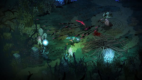 Hades 2's Melinoë fighting a Guardian in Erebus